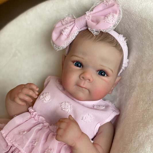 18-inch 46cm Reborn Doll 3D Advanced Skin Color Painting