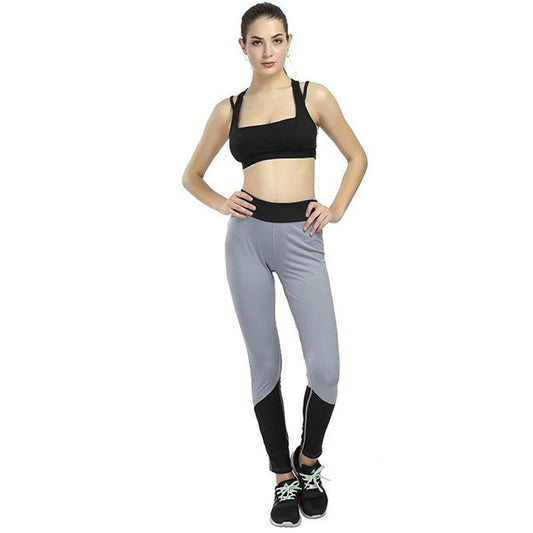 Hip-lifting leggings four-needle six-line contrast color stitching sports yoga leggings