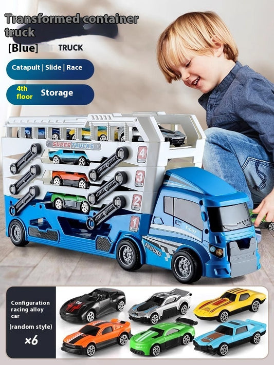 Children's Educational Alloy Storage Container Engineering Car Toys