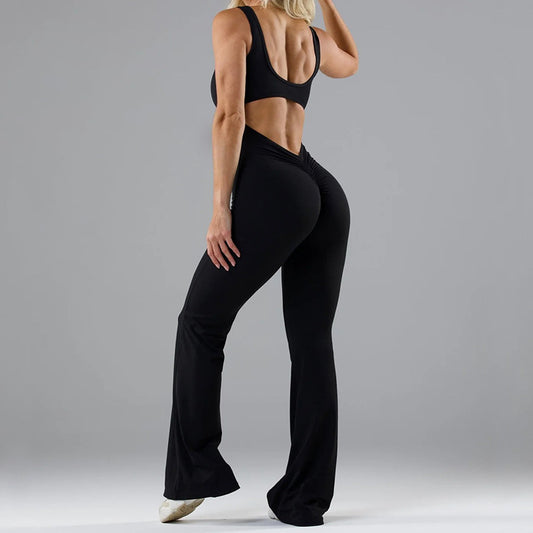 Tight Yoga Bodysuit Casual Hollow Seamless Womens Clothing